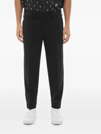 Neil Barrett Zipped-ankle Trousers In Black