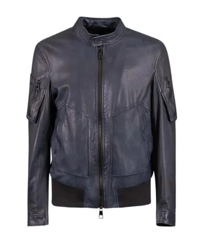 Neil Barrett Zipper Casual Jacket In Black