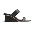 Neil J. Rodgers Chriselle Sandal In Black Nappa