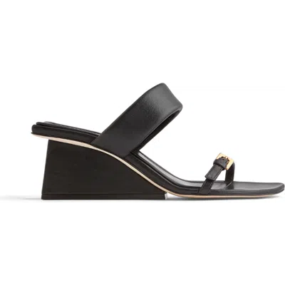 Neil J. Rodgers Chriselle Sandal In Black Nappa
