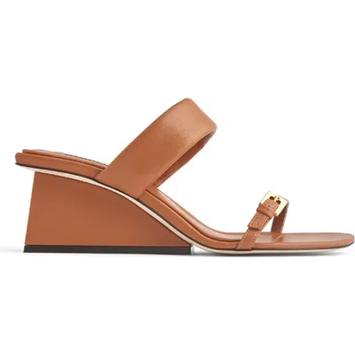 Neil J. Rodgers Chriselle Sandal In Cognac Nappa