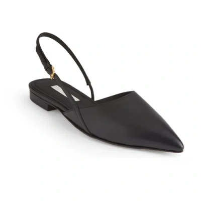 Neil J. Rodgers Hannah Flat In Black Nappa