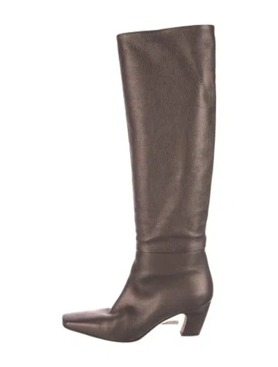 Pre-owned Neil J. Rodgers Leather Boots In Grey/metallic