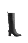 Neil J. Rodgers Linda Strappy Boot In Black Nappa
