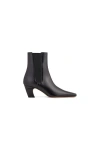 Neil J. Rodgers Meg Ankle Boot In Black Nappa