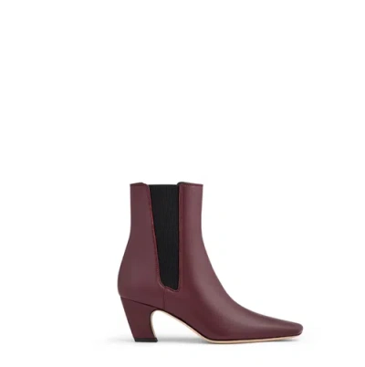 Neil J. Rodgers Meg Ankle Boot In Burgundy Nappa
