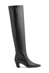 Neil J. Rodgers Meg Over The Knee Boot In Black Nappa