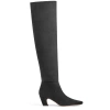 Neil J. Rodgers Meg Over The Knee Boot In Black Suede