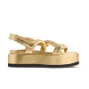 Neil J. Rodgers Obi Flatform In Gold Nappa