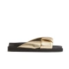 Neil J. Rodgers Obi Slide In Gold Nappa