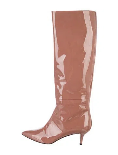 Pre-owned Neil J. Rodgers Patent Leather Boots In Pink