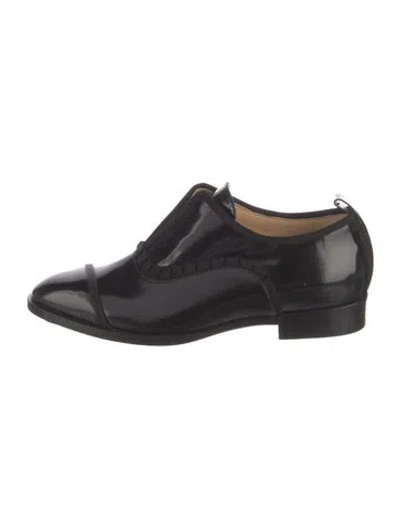 Pre-owned Neil J. Rodgers Patent Leather Oxfords In Black