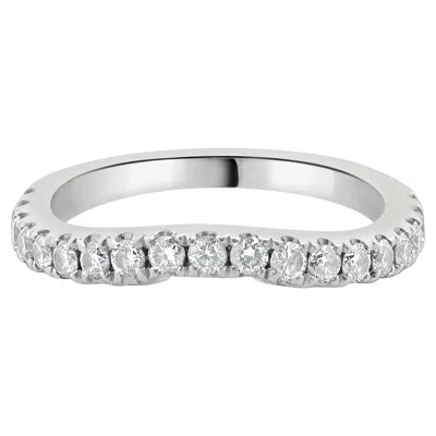 Pre-owned Neil Lane 14 Karat White Gold Diamond Contour Band