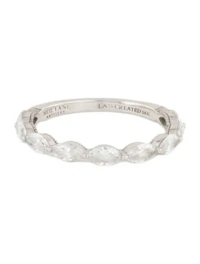 Pre-owned Neil Lane 14k 1.26ctw Lab-created Diamond Anniversary Band In Multicolor