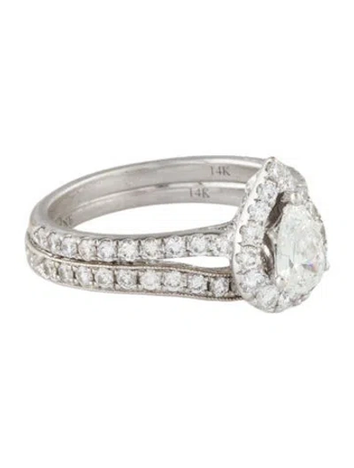 Pre-owned Neil Lane 14k 1.36ctw Diamond Bridal Wedding Set In Multi