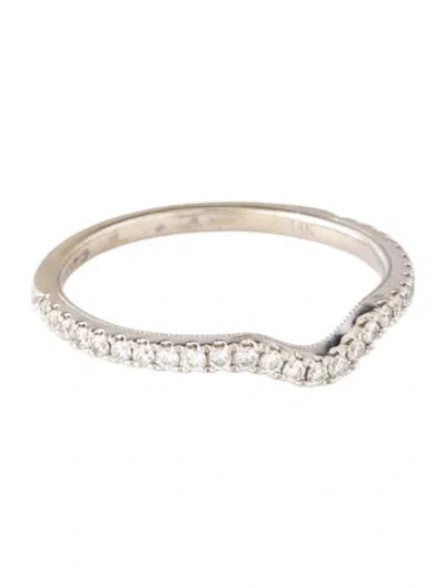 Pre-owned Neil Lane 14k Diamond Contour Wedding Band In Multicolor