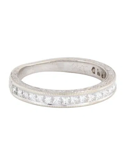 Pre-owned Neil Lane 14k Diamond Engraved Band In Multi