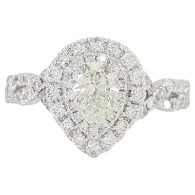 Pre-owned Neil Lane Cushion Cut Diamond Double Halo Ring In Multi