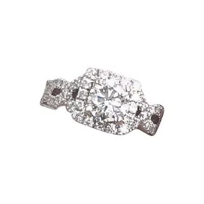 Pre-owned Neil Lane Diamond Engagement Ring 1.46 Carat 14 Karat White Gold