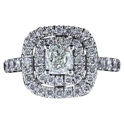 Pre-owned Neil Lane Diamond Engagement Ring Cushion Cut Center 1 1/8 Carat 14 Karat Gold In Multi