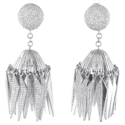 Pre-owned Neil Lane Platinum 5.42ct Diamond Earrings Mf39-021026 In Multi