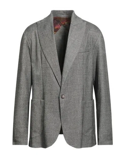 Neill Katter Man Blazer Black Size 46 Polyester, Viscose, Elastane