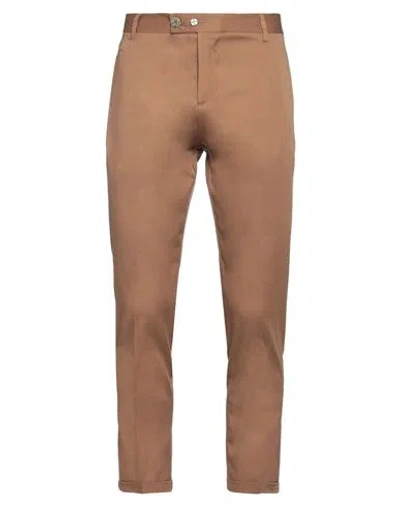 Neill Katter Man Pants Camel Size 34 Cotton, Elastane In Beige