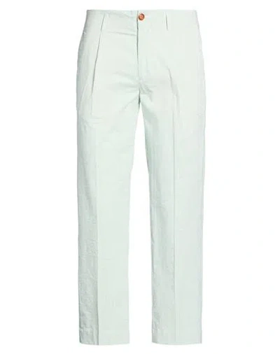 Neill Katter Man Pants Green Size 36 Cotton In Blue