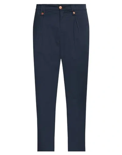 Neill Katter Man Pants Navy Size 34 Cotton, Linen