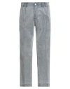 Neill Katter Man Pants Slate Blue Size 34 Cotton, Elastane