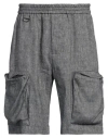 Neill Katter Man Shorts & Bermuda Shorts Midnight Blue Size 28 Cotton, Linen In Blue