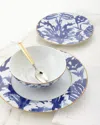 Neiman Marcus 12-piece Coastal Chic Dinnerware Service In Blue/white