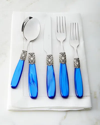 Neiman Marcus 20-piece Victoria Shine Flatware Set, Blue