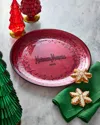 Neiman Marcus 2025 Nm Annual Glass Christmas Platter In Pink