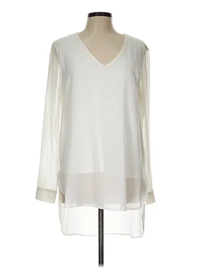 Pre-owned Neiman Marcus 3/4 Sleeve Blouse In White