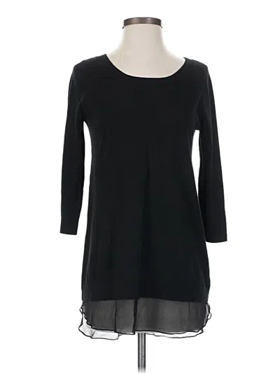 Pre-owned Neiman Marcus 3/4 Sleeve T-shirt In Black