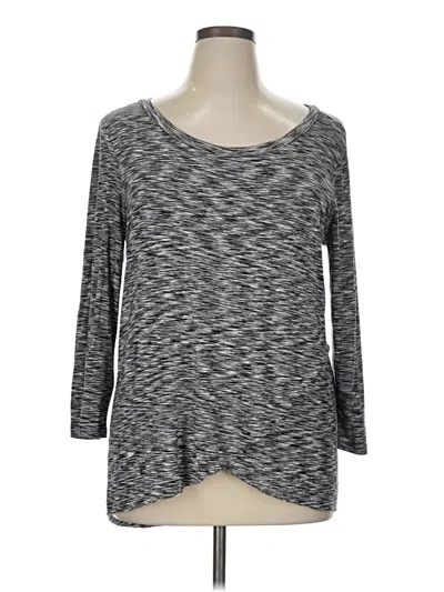 Pre-owned Neiman Marcus 3/4 Sleeve T-shirt In Gray