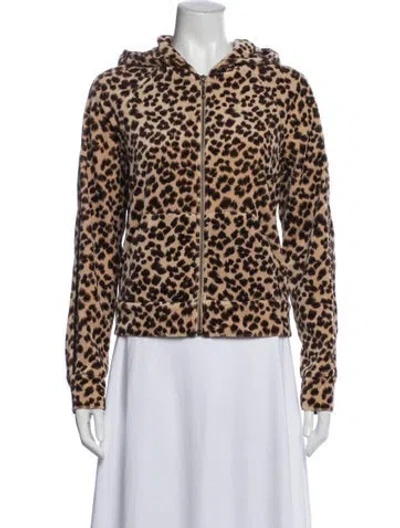 Pre-owned Neiman Marcus Animal Print Jacket In Brown