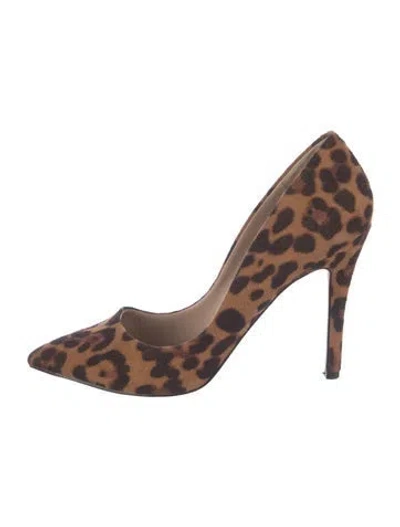Pre-owned Neiman Marcus Animal Print Pumps In Neutrals