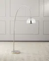 Neiman Marcus Arched Floor Lamp In Db Nickel