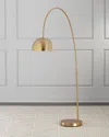Neiman Marcus Arched Floor Lamp In Gold