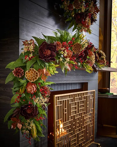 Neiman Marcus Autumn Harvest 6' Garland