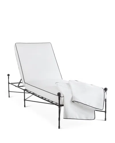 Neiman Marcus Avery Neoclassical Chaise Replacement Cover In White