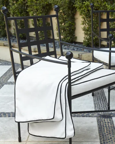 Neiman Marcus Avery Neoclassical Dining Chair Replacement Cover In White