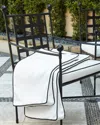 Neiman Marcus Avery Neoclassical Dining Chair Replacement Cover In White/black