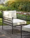 Neiman Marcus Avery Neoclassical Outdoor Lounge Chair In Multi