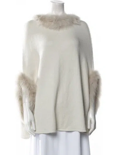 Pre-owned Neiman Marcus Bateau Neckline Sweater In Neutral