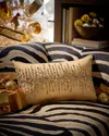 Neiman Marcus Beaded Lumbar Pillow, 22" X 14"