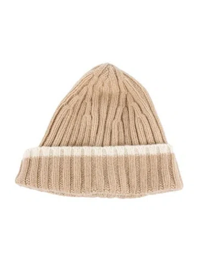 Pre-owned Neiman Marcus Beanie In Neutral