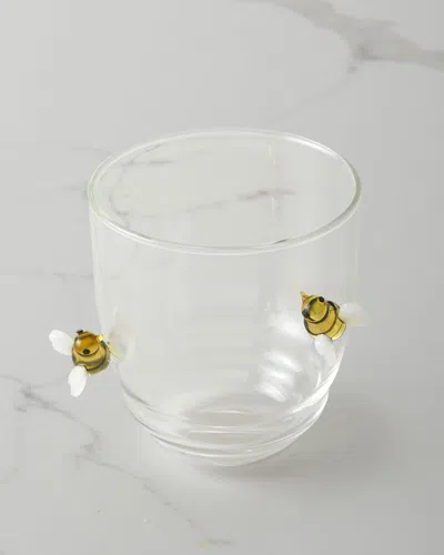 Neiman Marcus Bee Stemless Wine Glasses, Set Of 2 In Transparent